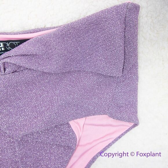 NEW‎ Beach Riot Zurie Bikini Bottoms in light purple, size S - Picture 6 of 16